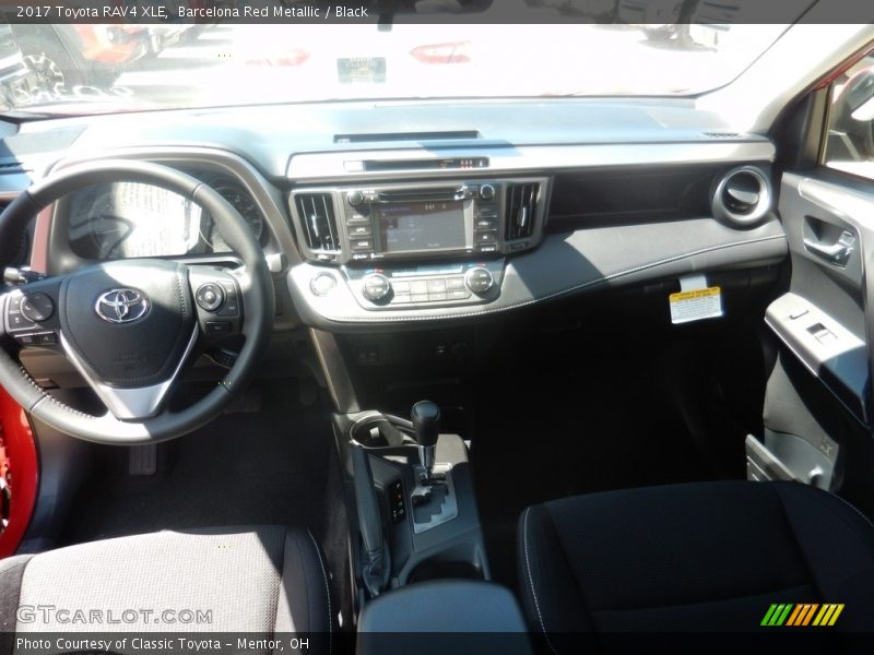 Barcelona Red Metallic / Black 2017 Toyota RAV4 XLE