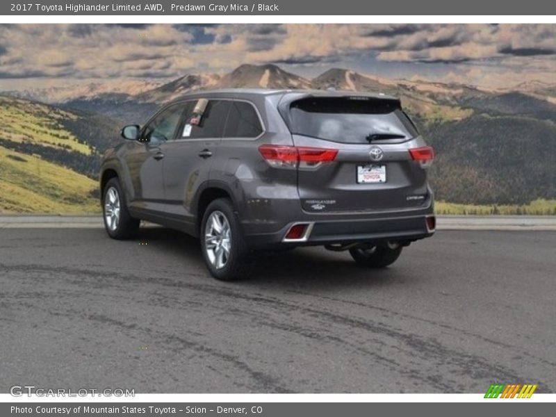 Predawn Gray Mica / Black 2017 Toyota Highlander Limited AWD