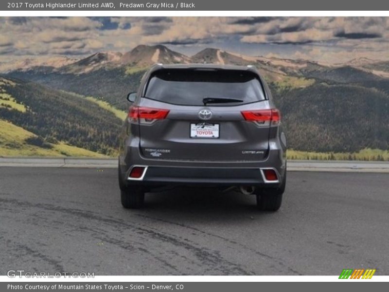 Predawn Gray Mica / Black 2017 Toyota Highlander Limited AWD