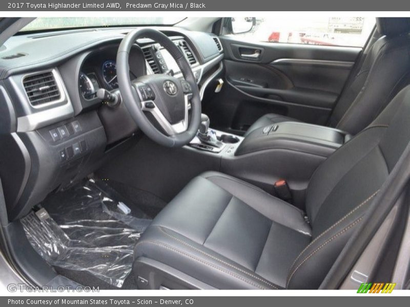 Predawn Gray Mica / Black 2017 Toyota Highlander Limited AWD