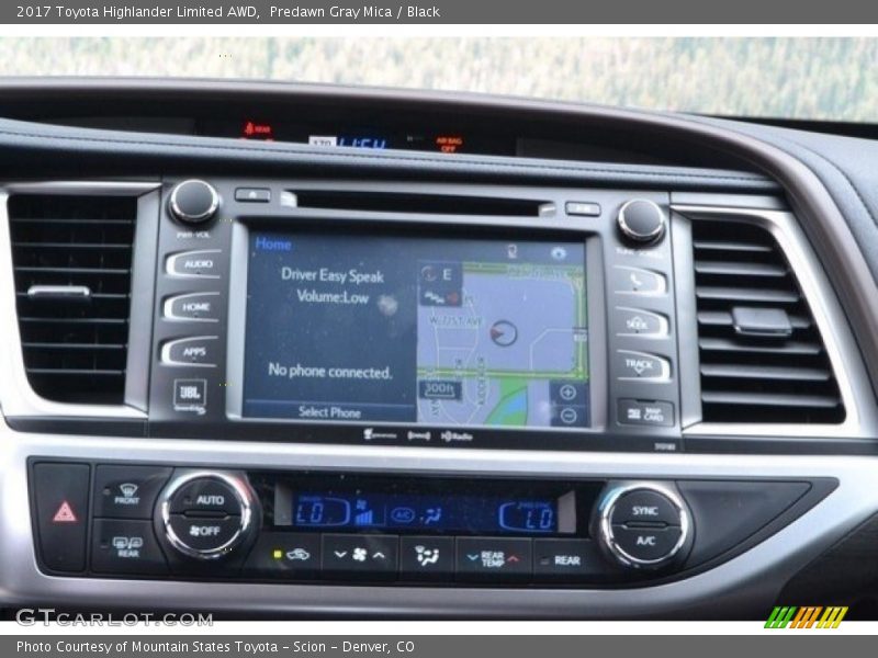 Predawn Gray Mica / Black 2017 Toyota Highlander Limited AWD
