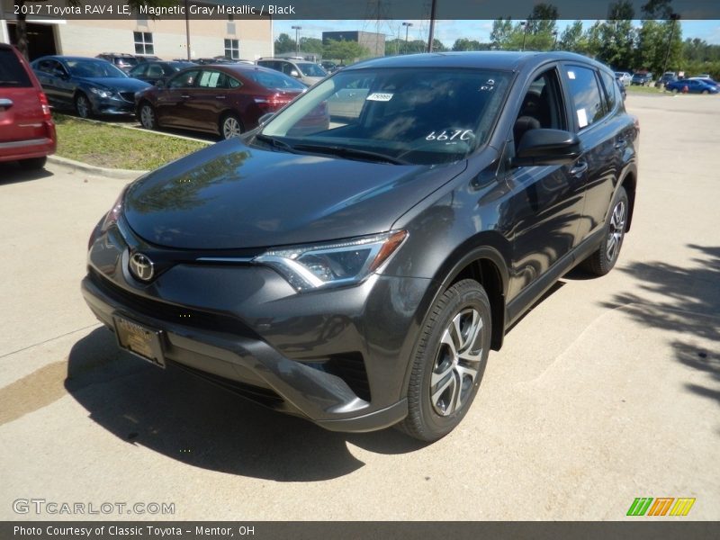 Magnetic Gray Metallic / Black 2017 Toyota RAV4 LE