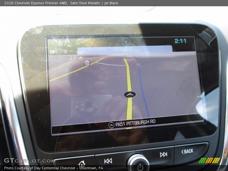 Satin Steel Metallic / Jet Black 2018 Chevrolet Equinox Premier AWD
