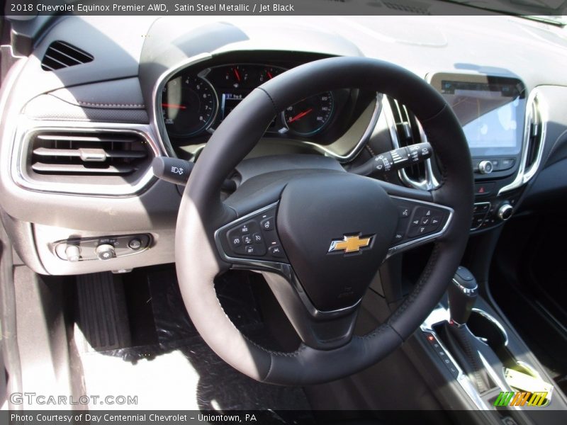 Satin Steel Metallic / Jet Black 2018 Chevrolet Equinox Premier AWD