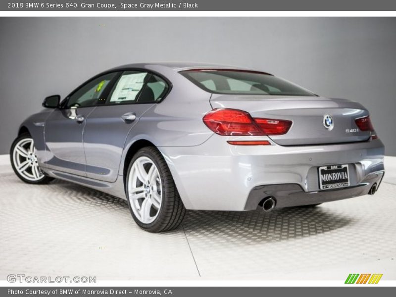 Space Gray Metallic / Black 2018 BMW 6 Series 640i Gran Coupe