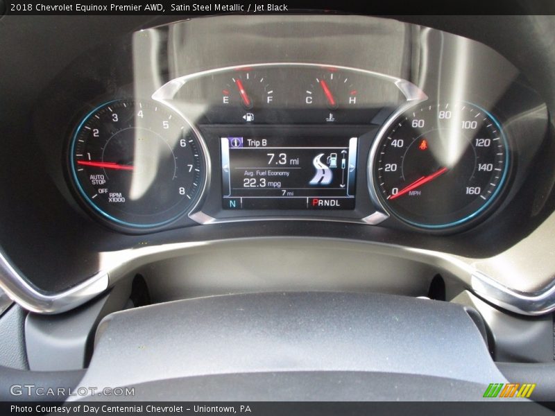 Satin Steel Metallic / Jet Black 2018 Chevrolet Equinox Premier AWD