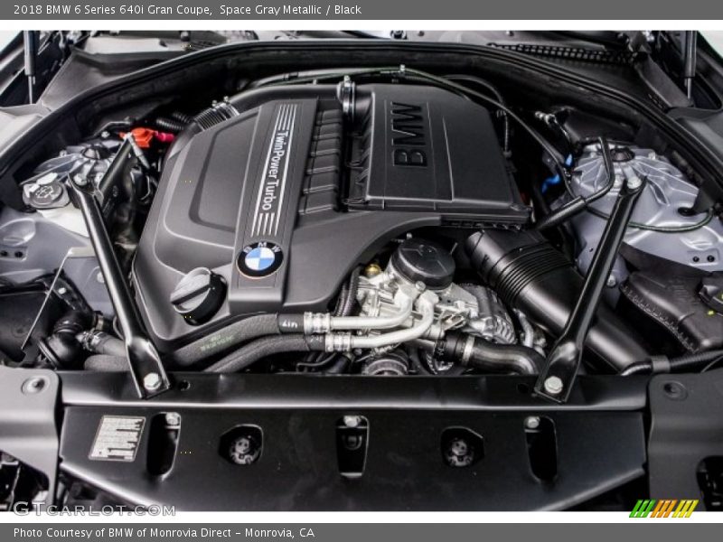  2018 6 Series 640i Gran Coupe Engine - 3.0 Liter TwinPower Turbocharged DOHC 24-Valve VVT Inline 6 Cylinder