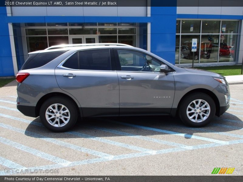 Satin Steel Metallic / Jet Black 2018 Chevrolet Equinox LT AWD