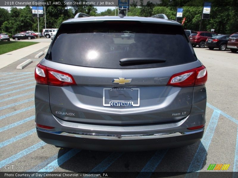 Satin Steel Metallic / Jet Black 2018 Chevrolet Equinox LT AWD