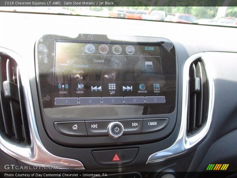 Satin Steel Metallic / Jet Black 2018 Chevrolet Equinox LT AWD