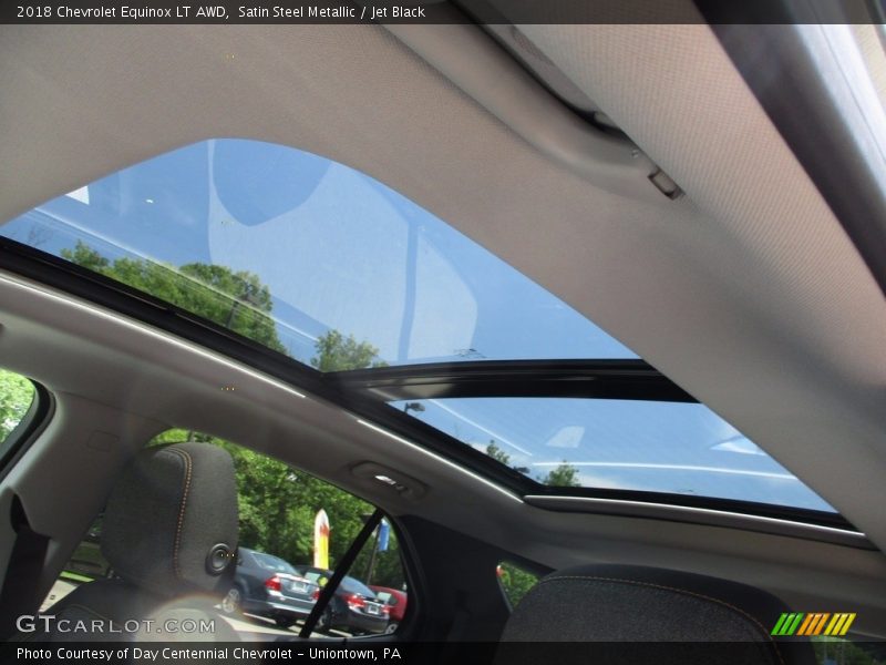 Satin Steel Metallic / Jet Black 2018 Chevrolet Equinox LT AWD