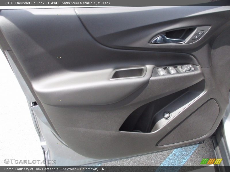 Satin Steel Metallic / Jet Black 2018 Chevrolet Equinox LT AWD