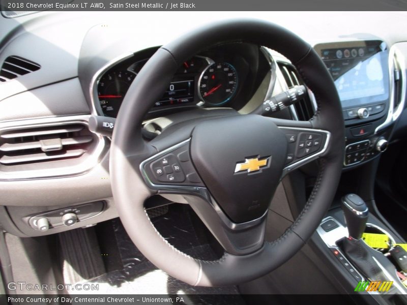 Satin Steel Metallic / Jet Black 2018 Chevrolet Equinox LT AWD