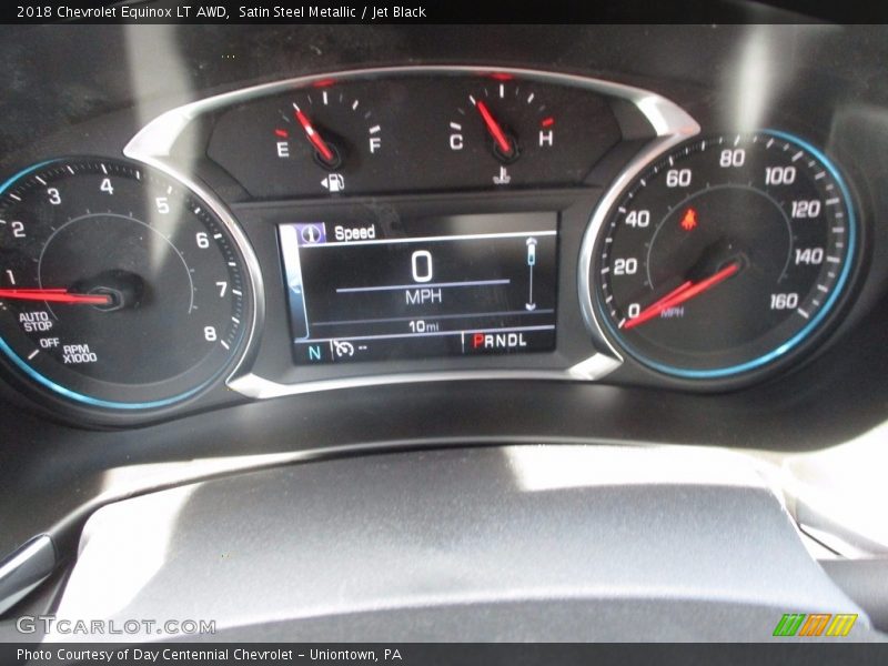 Satin Steel Metallic / Jet Black 2018 Chevrolet Equinox LT AWD