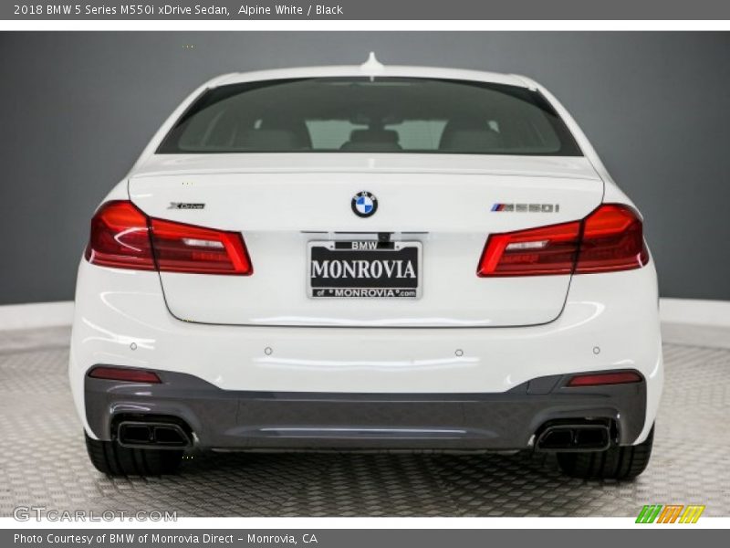 Alpine White / Black 2018 BMW 5 Series M550i xDrive Sedan