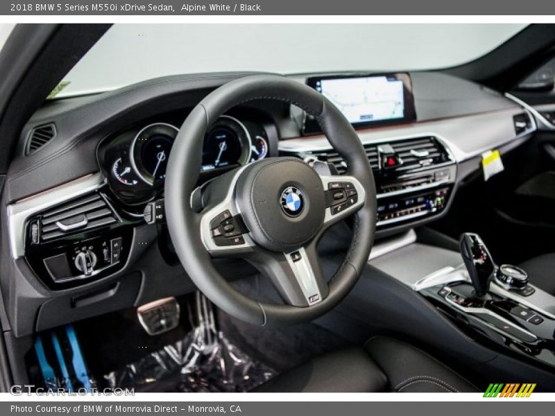 Dashboard of 2018 5 Series M550i xDrive Sedan