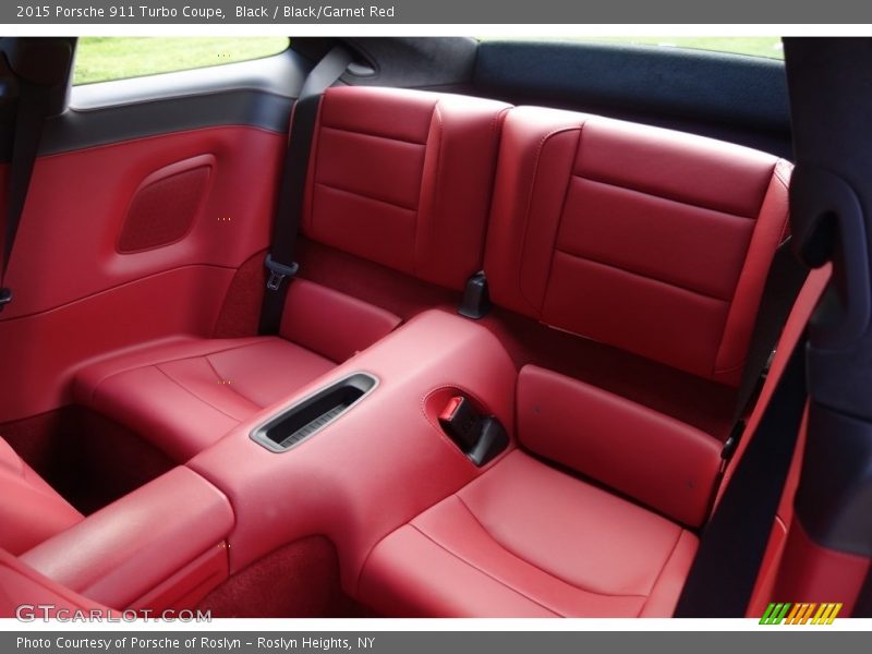 Black / Black/Garnet Red 2015 Porsche 911 Turbo Coupe
