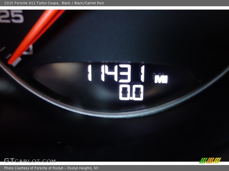 Black / Black/Garnet Red 2015 Porsche 911 Turbo Coupe