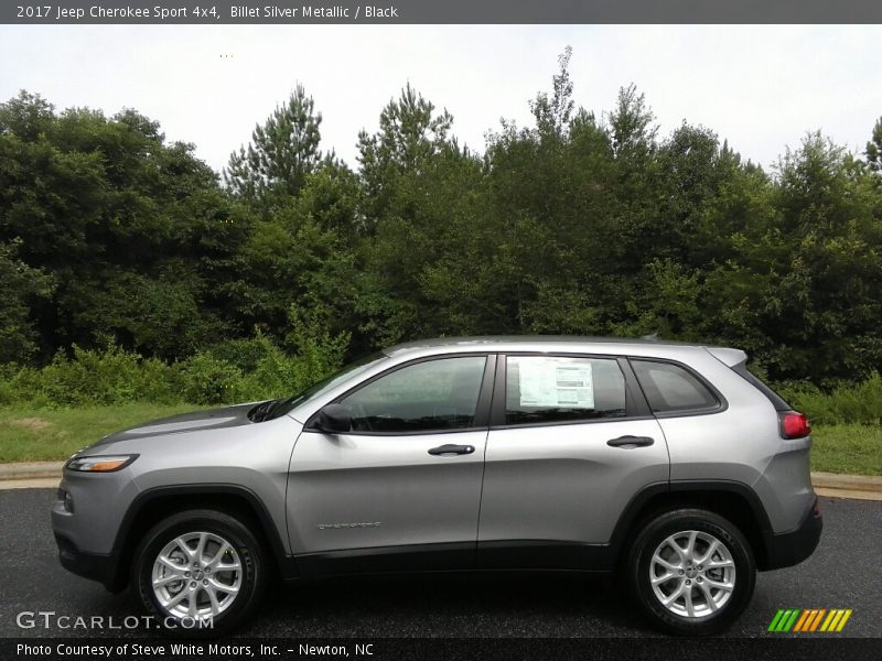 Billet Silver Metallic / Black 2017 Jeep Cherokee Sport 4x4