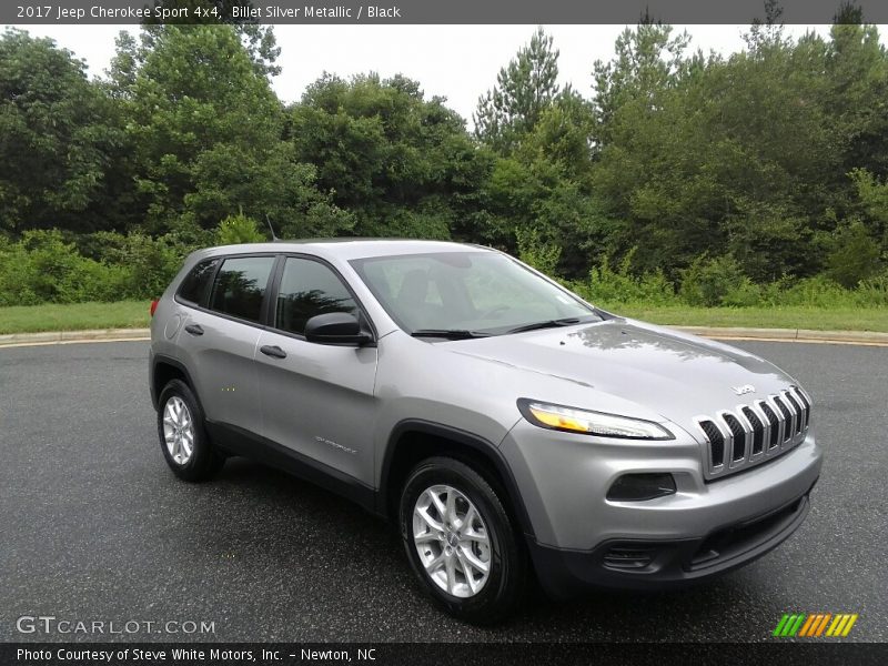 Billet Silver Metallic / Black 2017 Jeep Cherokee Sport 4x4