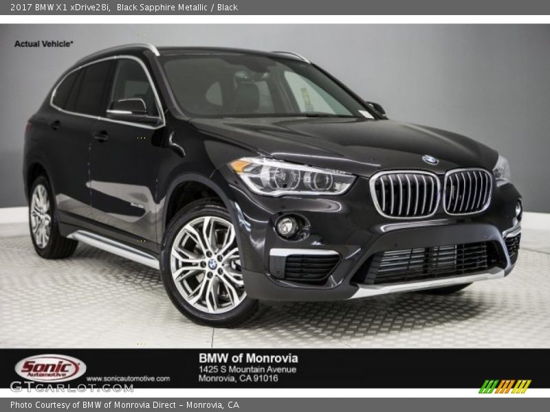 Black Sapphire Metallic / Black 2017 BMW X1 xDrive28i
