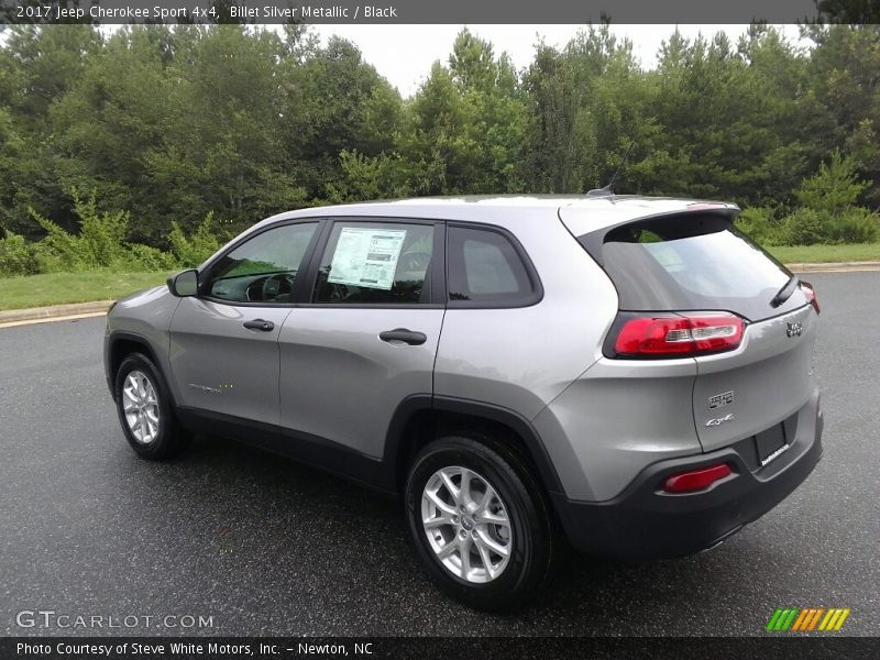 Billet Silver Metallic / Black 2017 Jeep Cherokee Sport 4x4