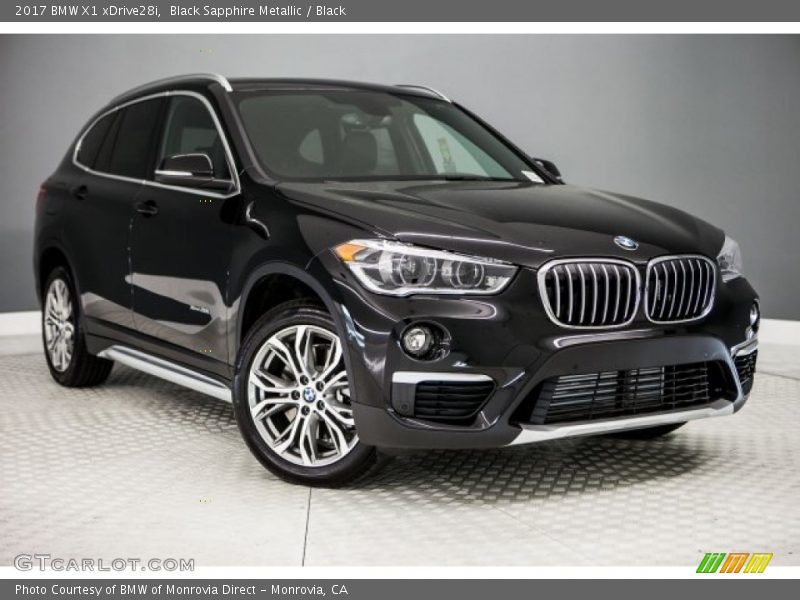 Black Sapphire Metallic / Black 2017 BMW X1 xDrive28i