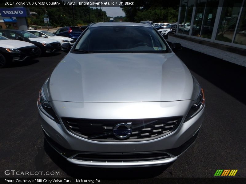 Bright Silver Metallic / Off Black 2017 Volvo V60 Cross Country T5 AWD