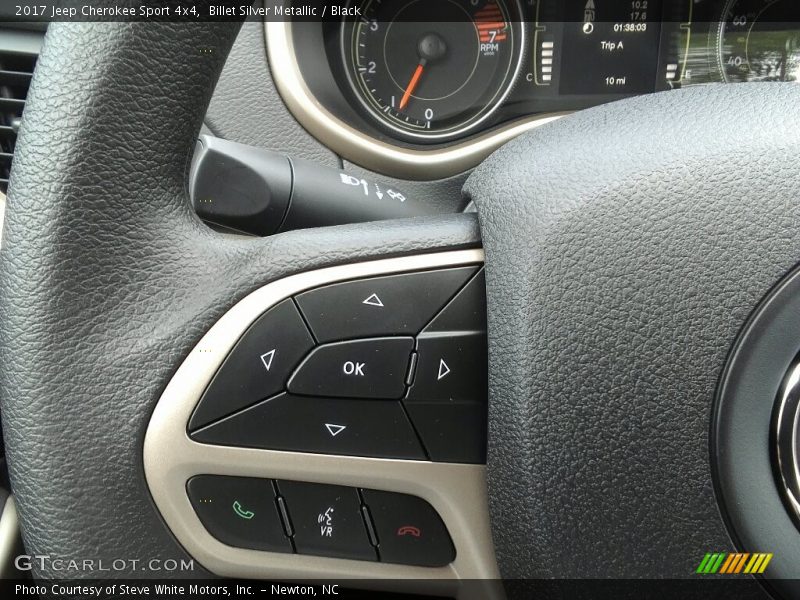 Billet Silver Metallic / Black 2017 Jeep Cherokee Sport 4x4
