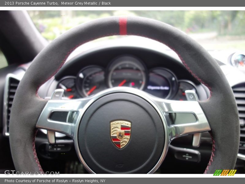 Meteor Grey Metallic / Black 2013 Porsche Cayenne Turbo