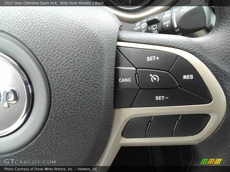 Billet Silver Metallic / Black 2017 Jeep Cherokee Sport 4x4