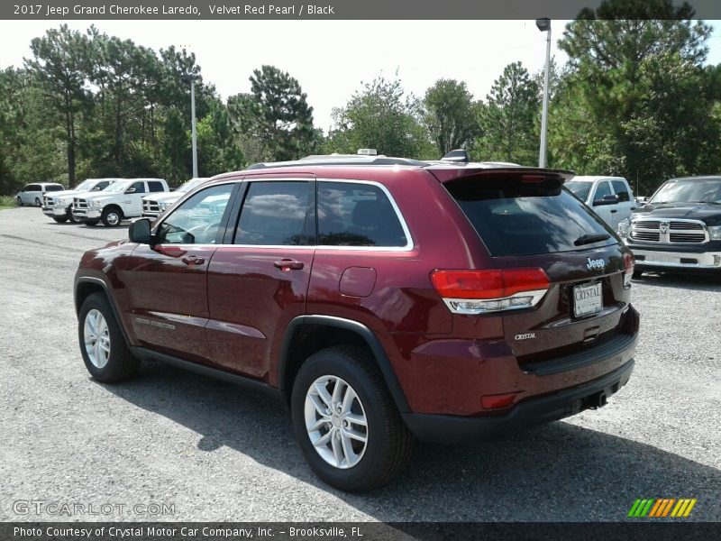 Velvet Red Pearl / Black 2017 Jeep Grand Cherokee Laredo