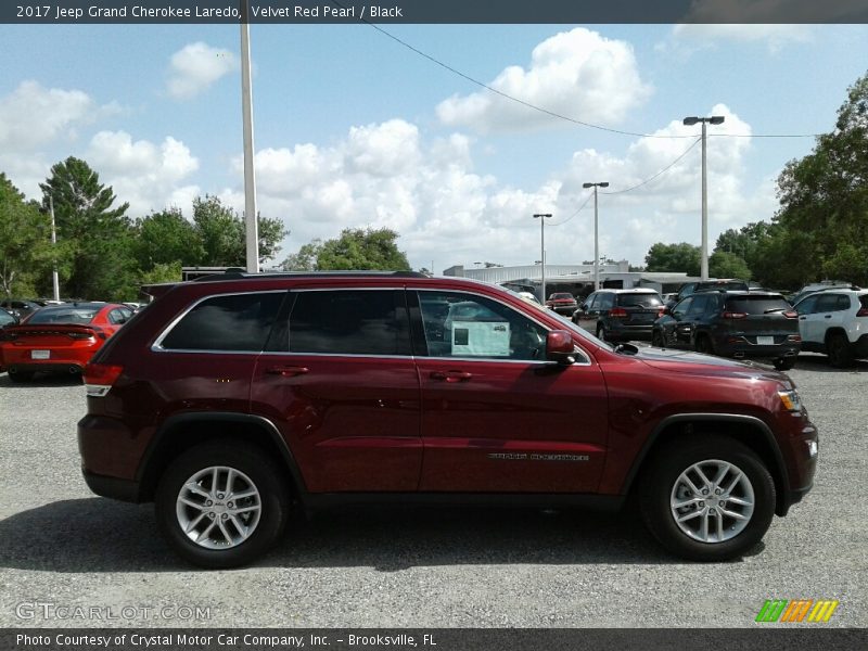 Velvet Red Pearl / Black 2017 Jeep Grand Cherokee Laredo