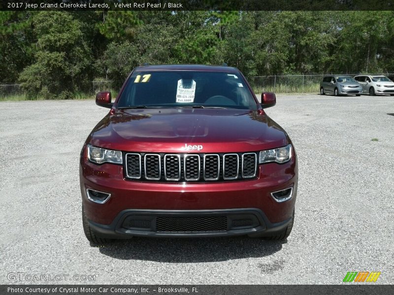 Velvet Red Pearl / Black 2017 Jeep Grand Cherokee Laredo