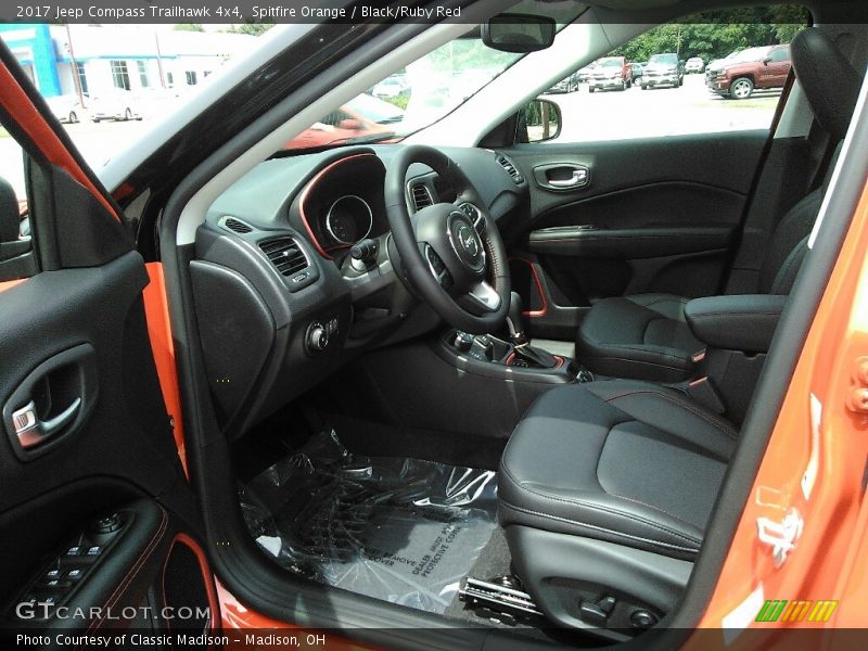 Spitfire Orange / Black/Ruby Red 2017 Jeep Compass Trailhawk 4x4