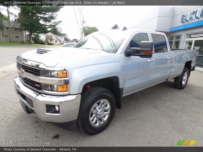 Silver Ice Metallic / Jet Black 2017 Chevrolet Silverado 3500HD LT Crew Cab 4x4