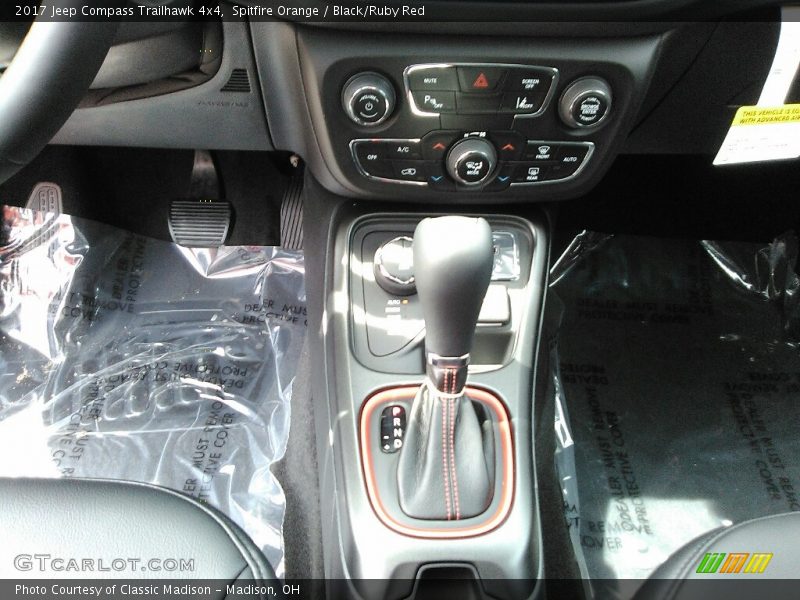 Spitfire Orange / Black/Ruby Red 2017 Jeep Compass Trailhawk 4x4