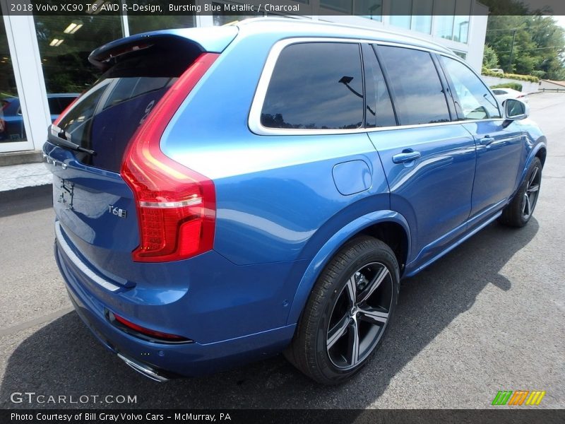 Bursting Blue Metallic / Charcoal 2018 Volvo XC90 T6 AWD R-Design