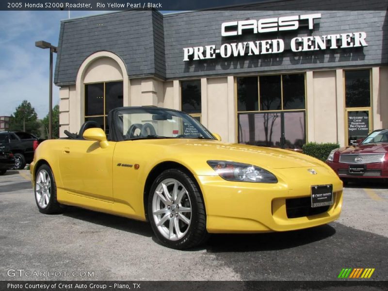 Rio Yellow Pearl / Black 2005 Honda S2000 Roadster