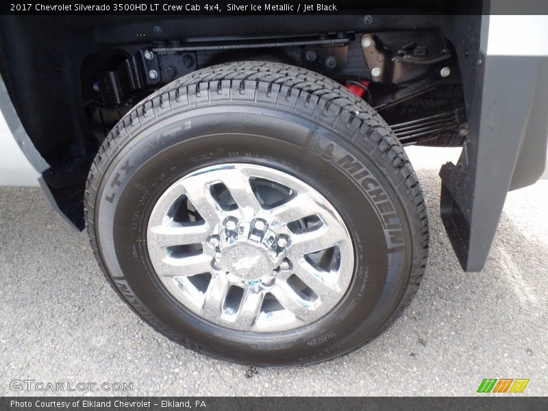 Silver Ice Metallic / Jet Black 2017 Chevrolet Silverado 3500HD LT Crew Cab 4x4