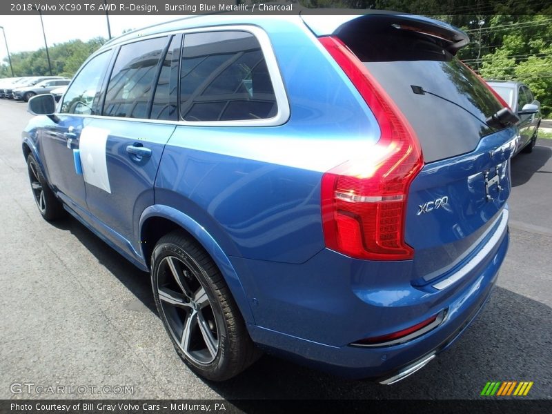 Bursting Blue Metallic / Charcoal 2018 Volvo XC90 T6 AWD R-Design