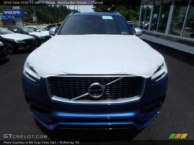 Bursting Blue Metallic / Charcoal 2018 Volvo XC90 T6 AWD R-Design