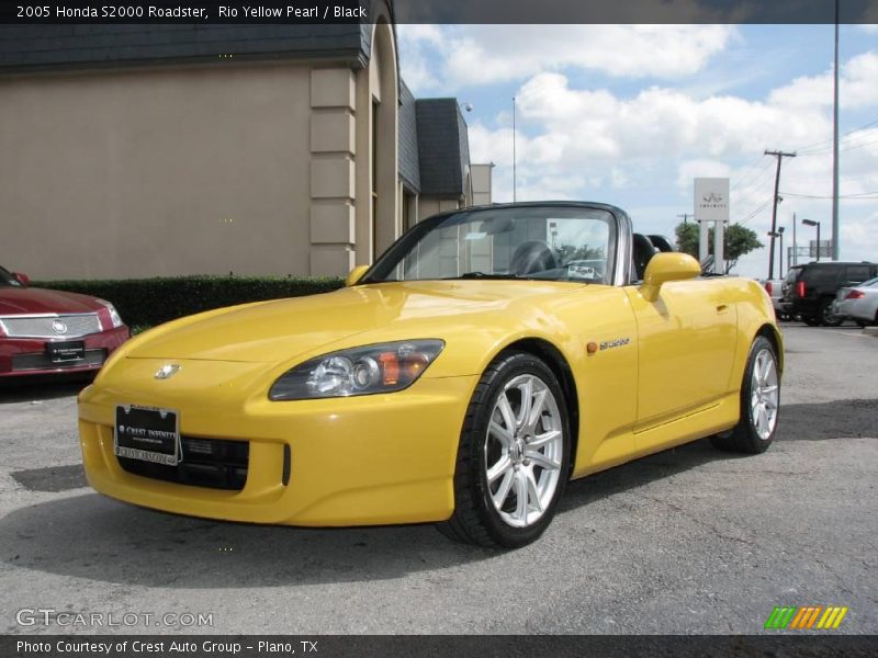 Rio Yellow Pearl / Black 2005 Honda S2000 Roadster