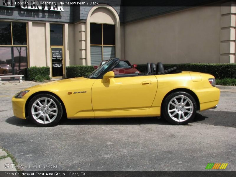 Rio Yellow Pearl / Black 2005 Honda S2000 Roadster