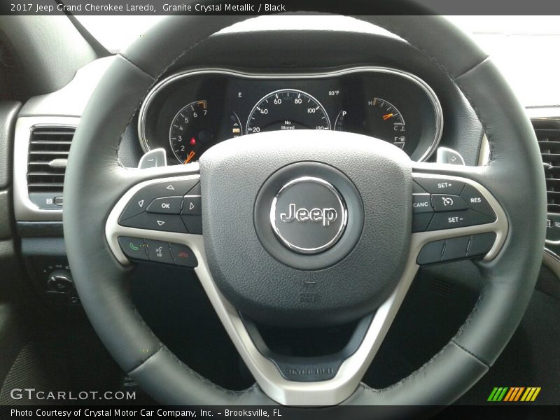 Granite Crystal Metallic / Black 2017 Jeep Grand Cherokee Laredo