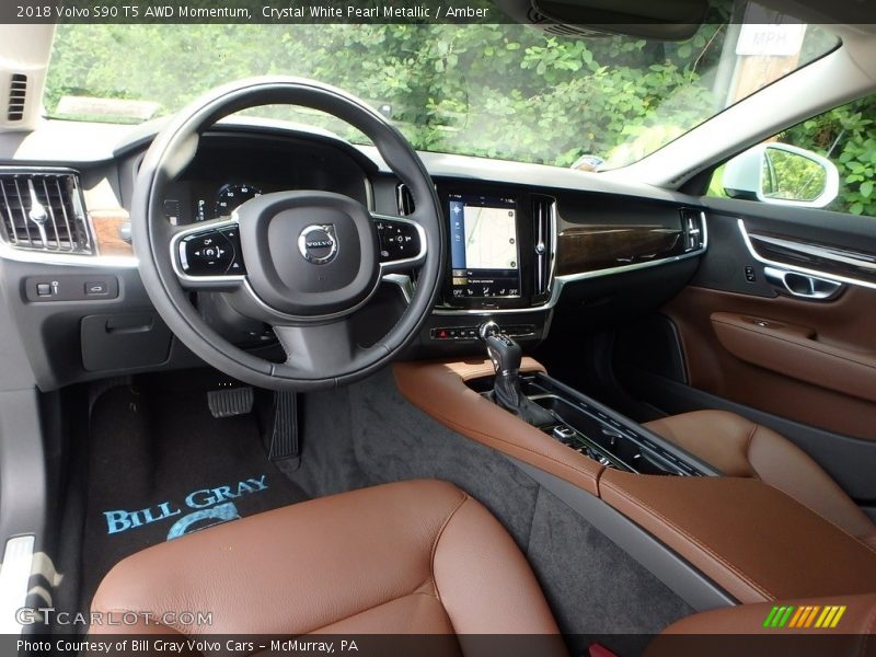  2018 S90 T5 AWD Momentum Amber Interior