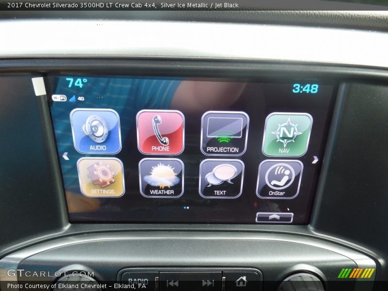 Silver Ice Metallic / Jet Black 2017 Chevrolet Silverado 3500HD LT Crew Cab 4x4