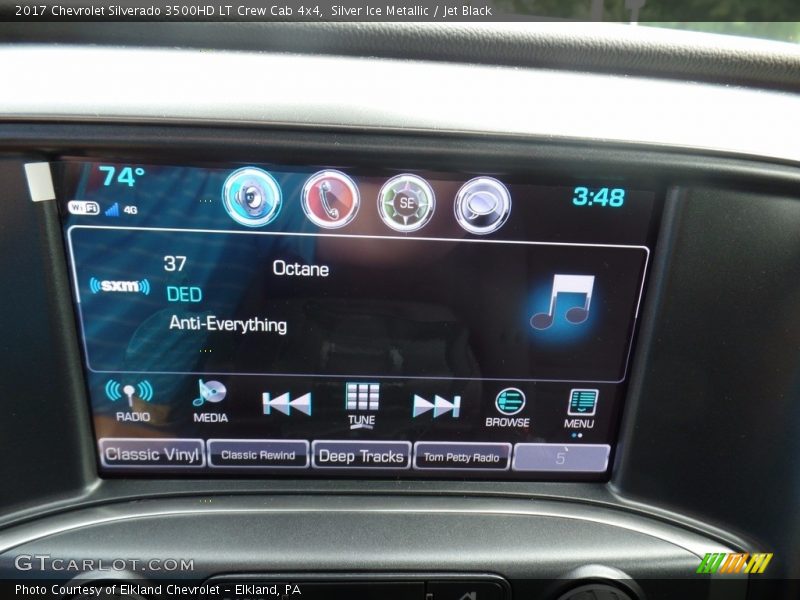 Silver Ice Metallic / Jet Black 2017 Chevrolet Silverado 3500HD LT Crew Cab 4x4