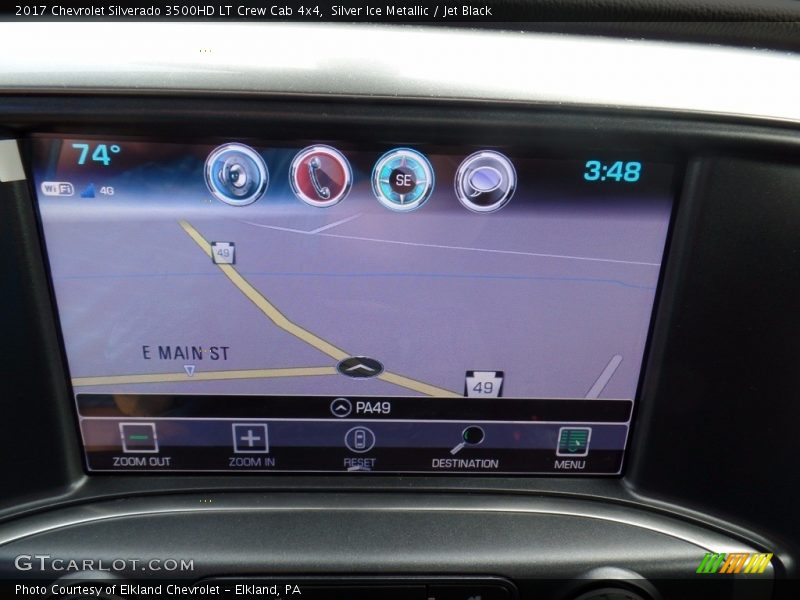Silver Ice Metallic / Jet Black 2017 Chevrolet Silverado 3500HD LT Crew Cab 4x4