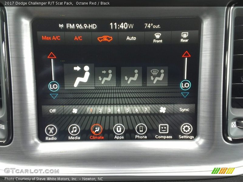 Octane Red / Black 2017 Dodge Challenger R/T Scat Pack